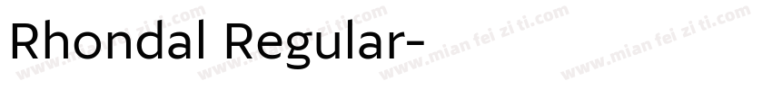 Rhondal Regular字体转换
